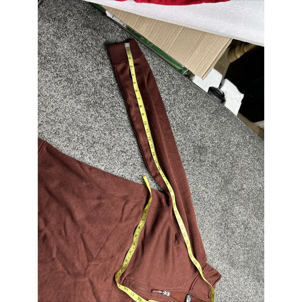 The North Face mens Sweatshirt‎ 1/4 Zip M Pullover Brown Moch Neck Active Wear